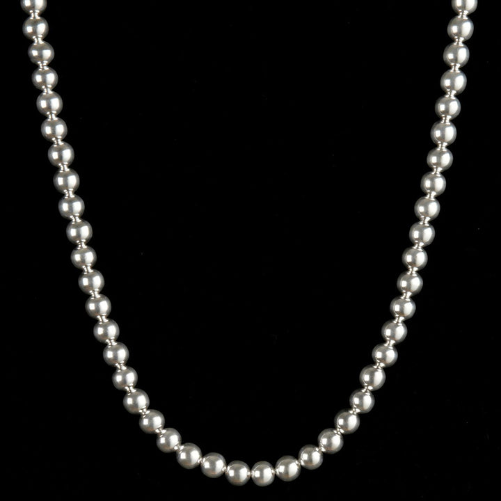 Astraea Long Silver Beads - Corazon Latino