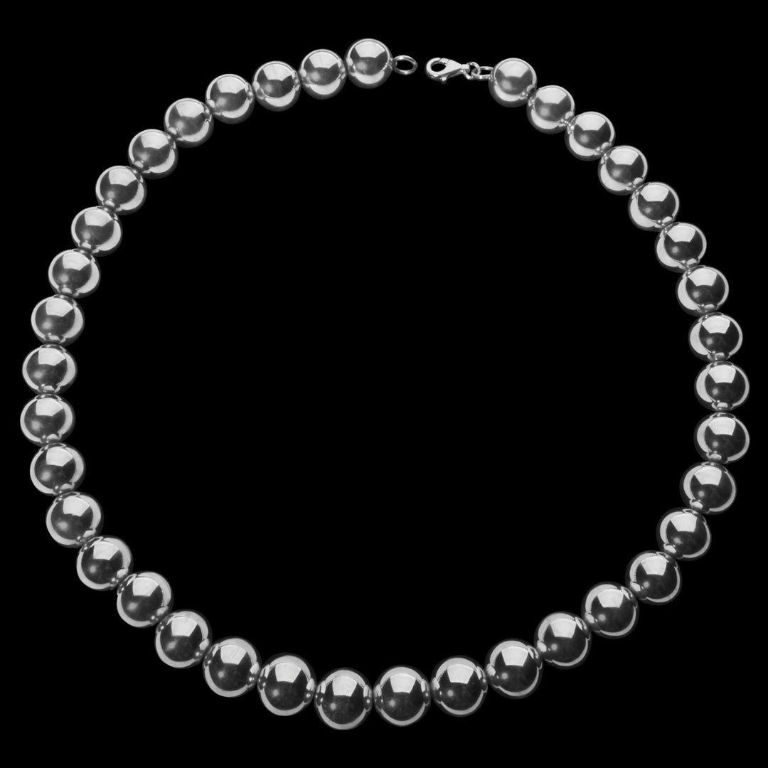 Astraea Long Silver Beads - Corazon Latino